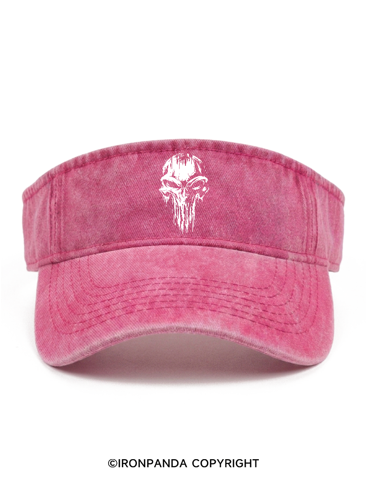 skull Washed Sport Visor