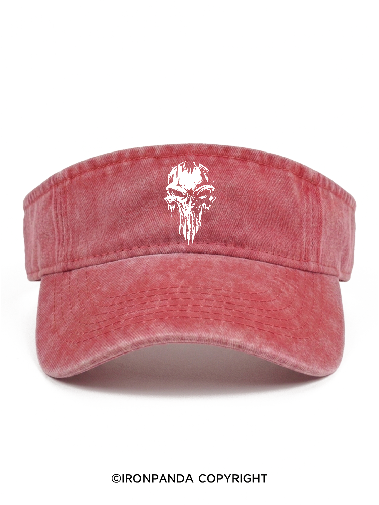 skull Washed Sport Visor