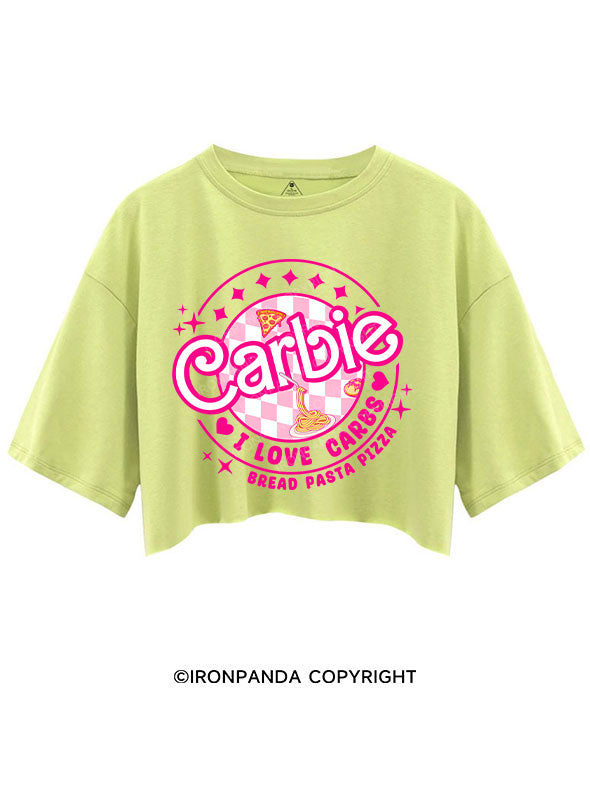 CARBIE I LOVE CARBS BREAD PASTA PIZZA CROP TOPS