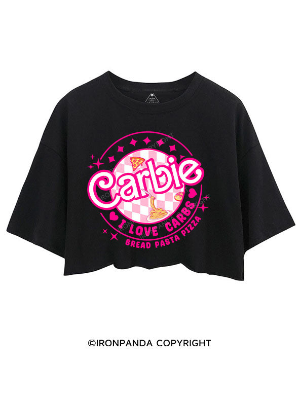CARBIE I LOVE CARBS BREAD PASTA PIZZA CROP TOPS