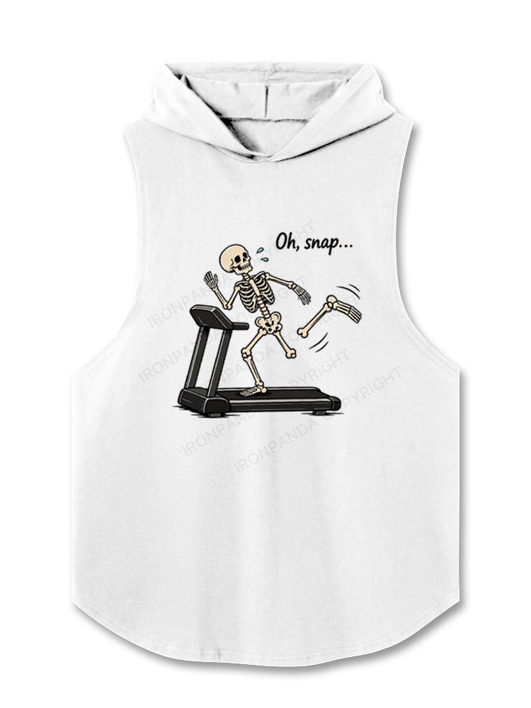 Oh Snap Funny Skeleton Hooded Tank