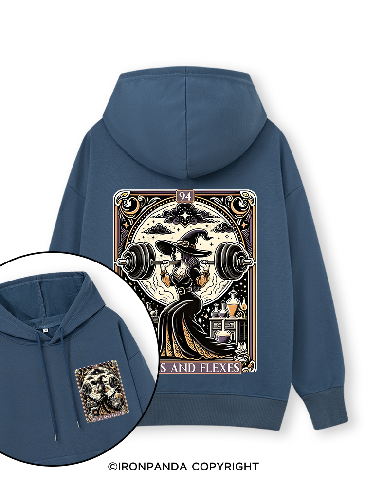 HEXES AND FLEXES Double-Sided Printed Classic Gym Hoodie