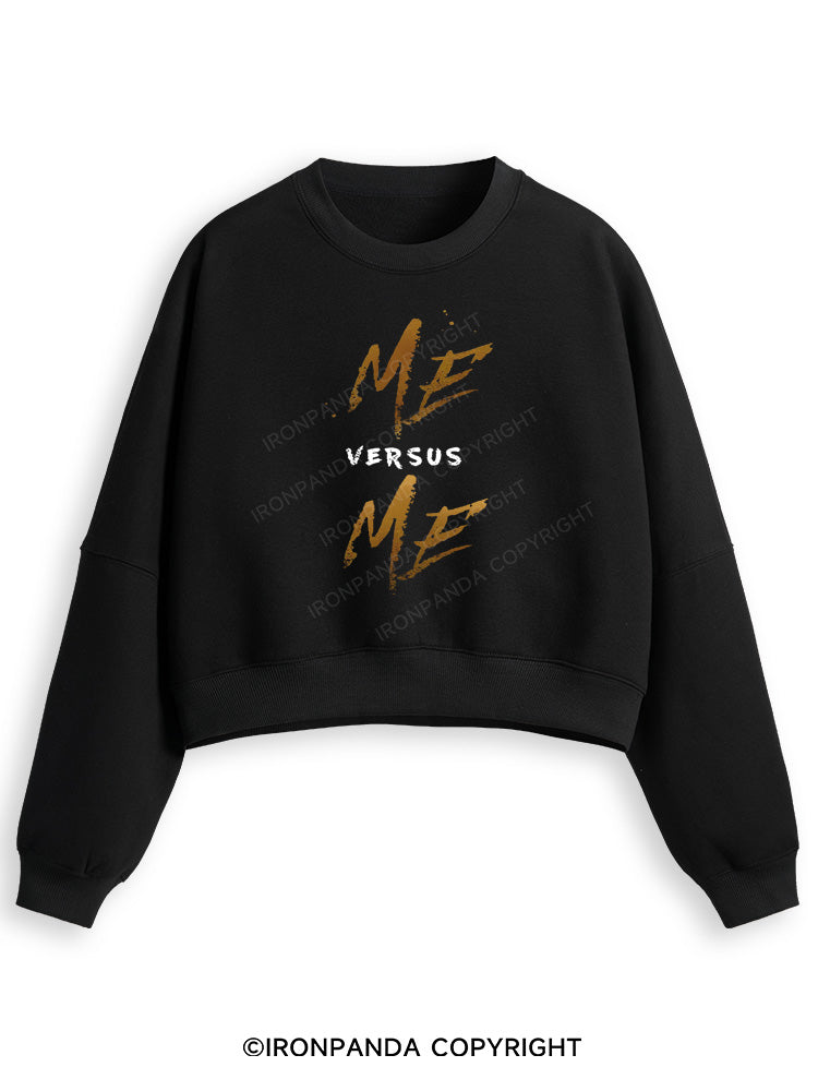 ME VERSUS ME Fleece Crop Sweatshirt