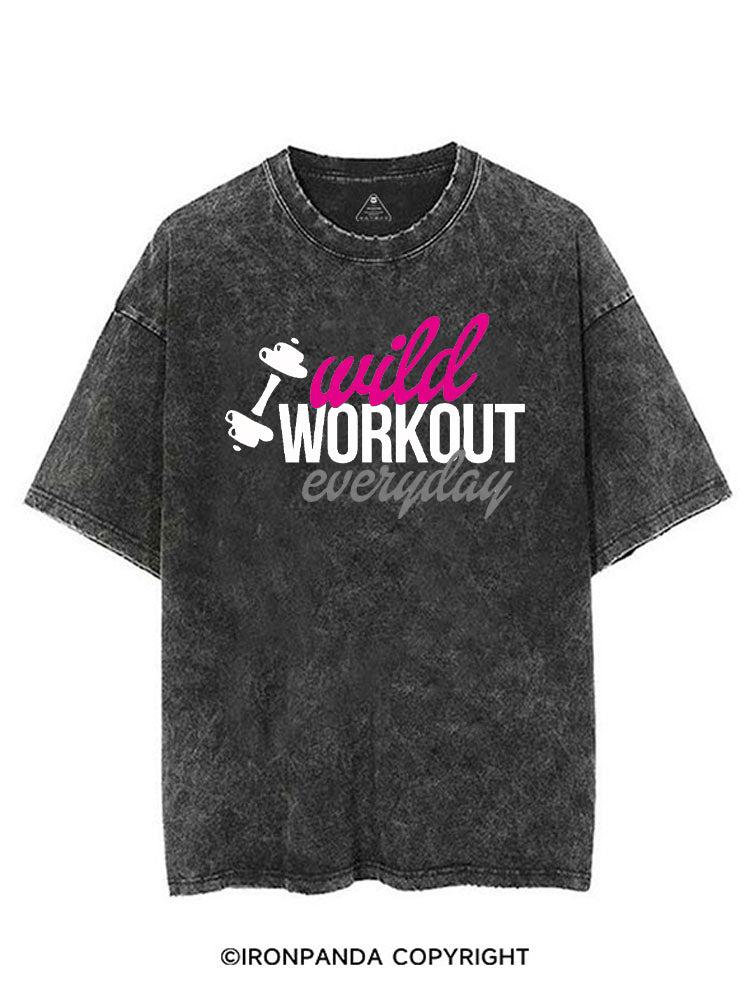 WILD WORKOUT EVERYDAY VINTAGE GYM SHIRT