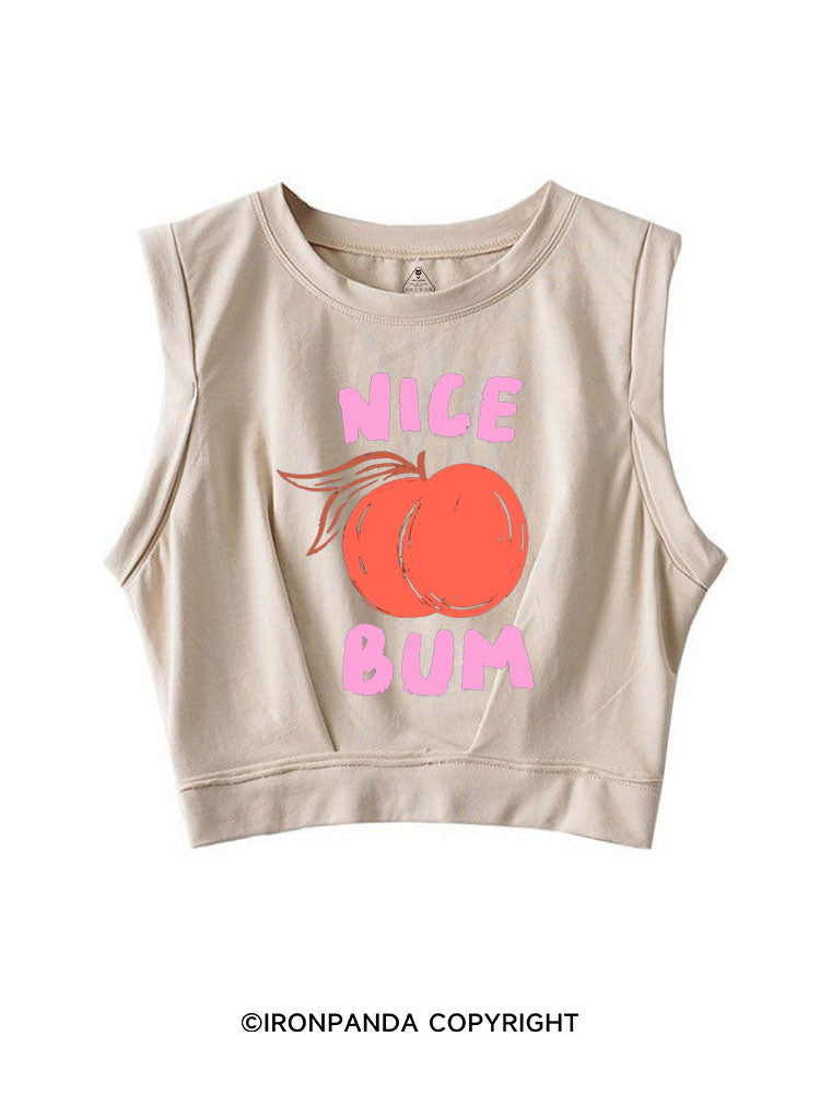 NICE BUM PEACHY SLEEVELESS CROP TOPS