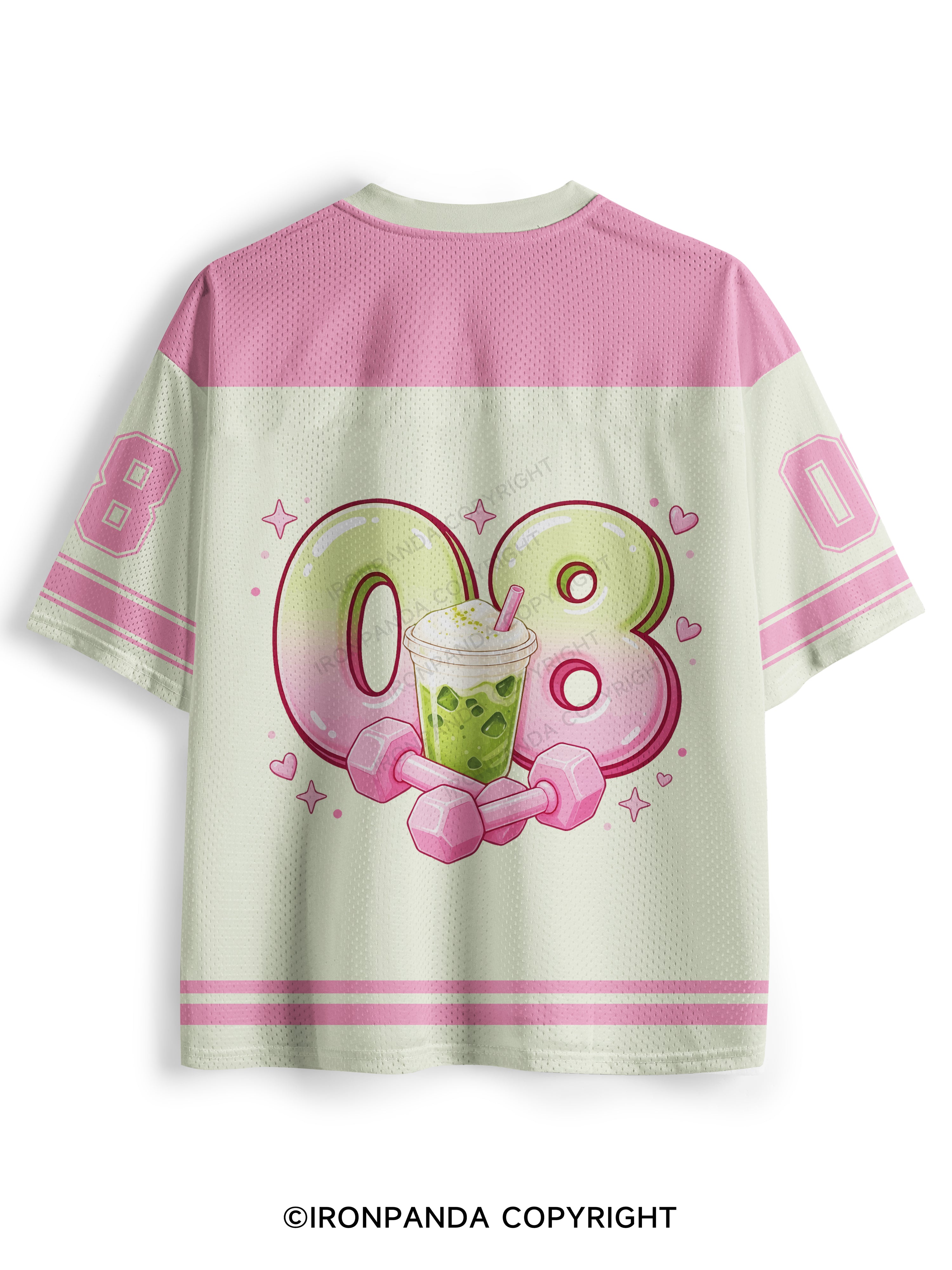 MATCHA & DUMBBELLS MATCHA GYM LOVER Mesh Jersey