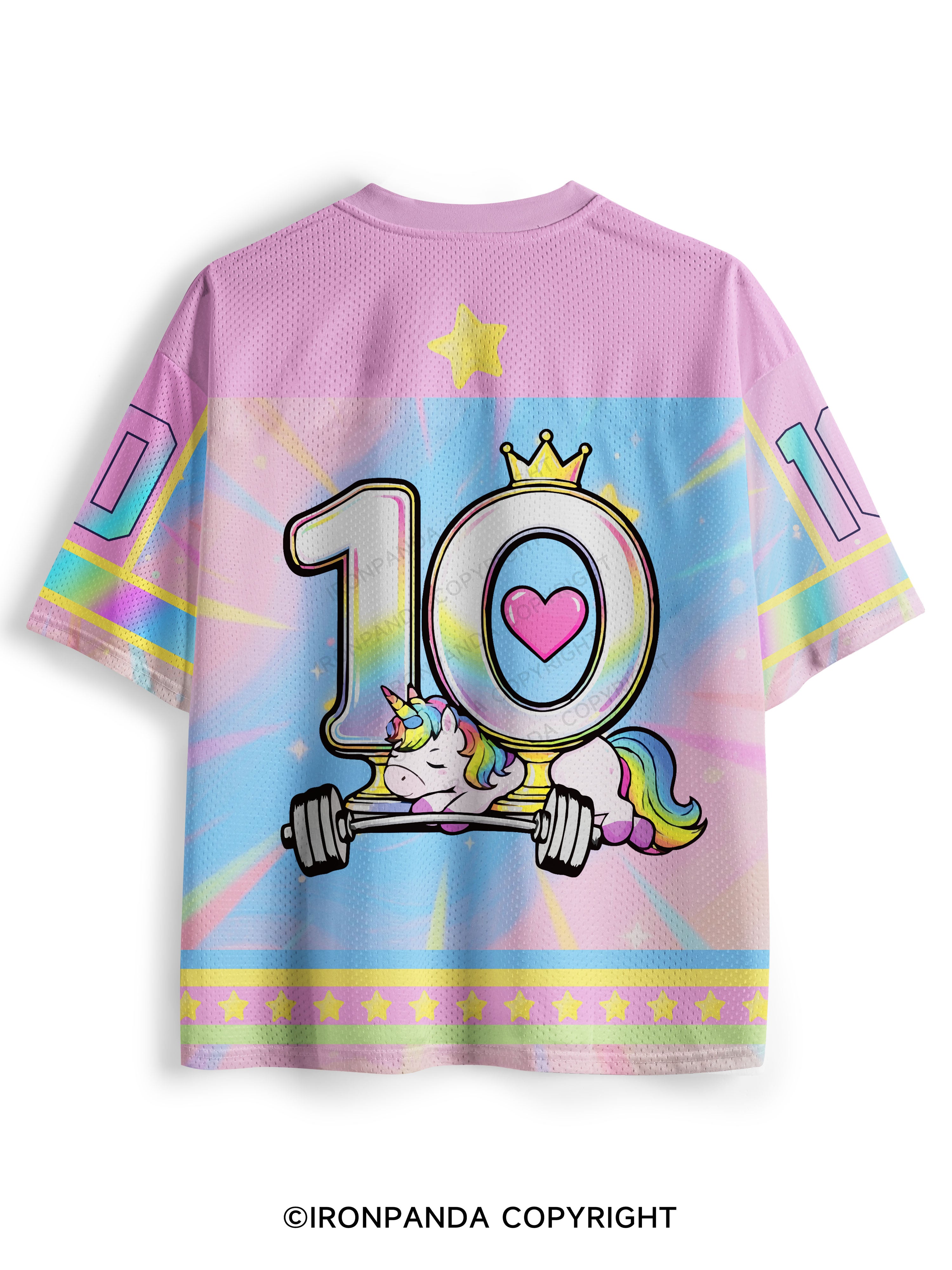 Strong Unicorn Deadlift Heavy Weights Mesh Jersey