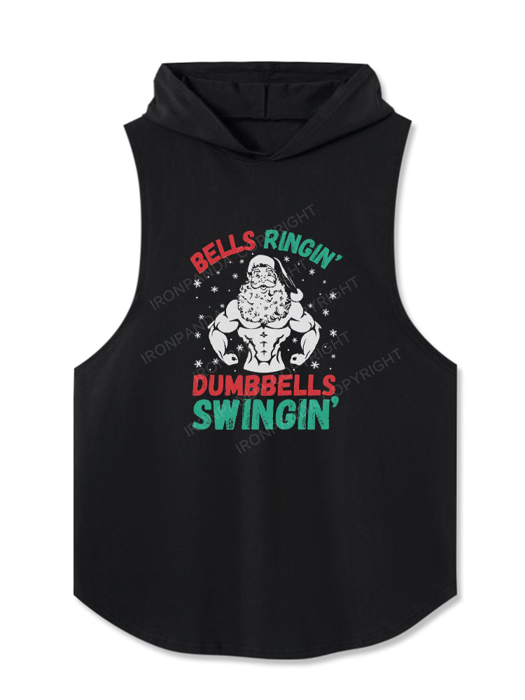 BELLS RINGIN DUMBBELLS SWINGIN Hooded Tank