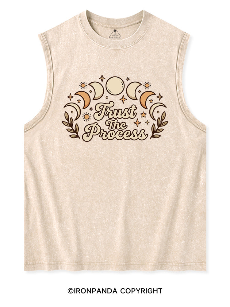 TRUST THE PROCESS MOON Washed Tank
