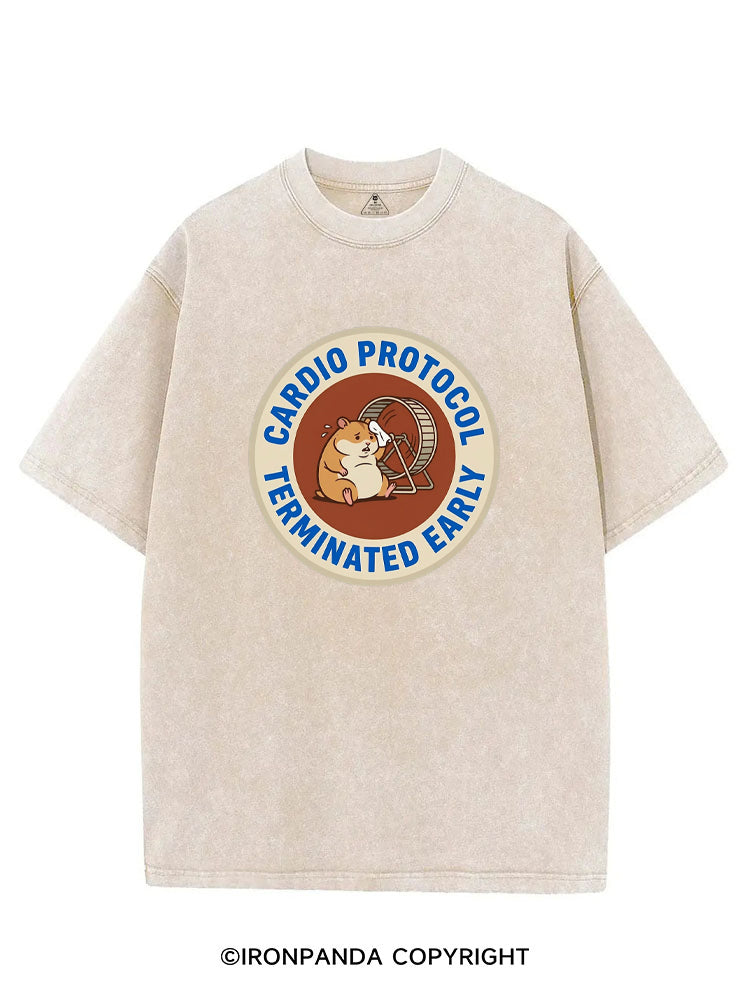 CARDIO PROTOCOL TERMINATED EARLY VINTAGE GYM SHIRT