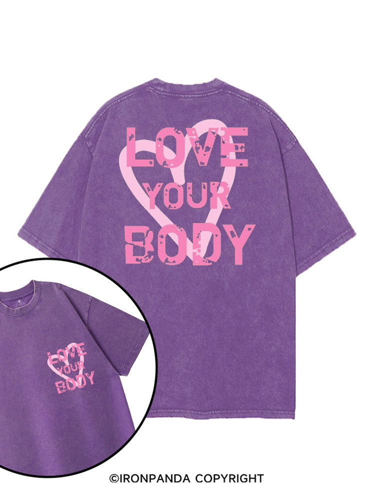 Love Your Body printed Gym Shirt
