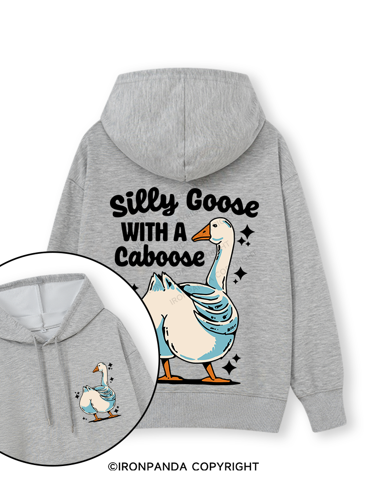 Silly Goose With A Caboose Double-Sided Printed Classic Gym Hoodie