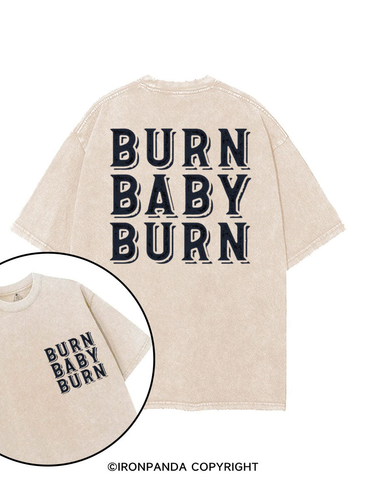 BURN BABY BURN printed Gym Shirt