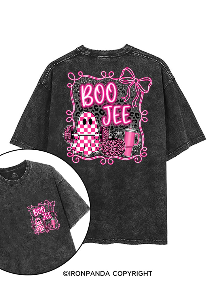 BOO JEE FUNNY GYM GHOST printed Gym Shirt