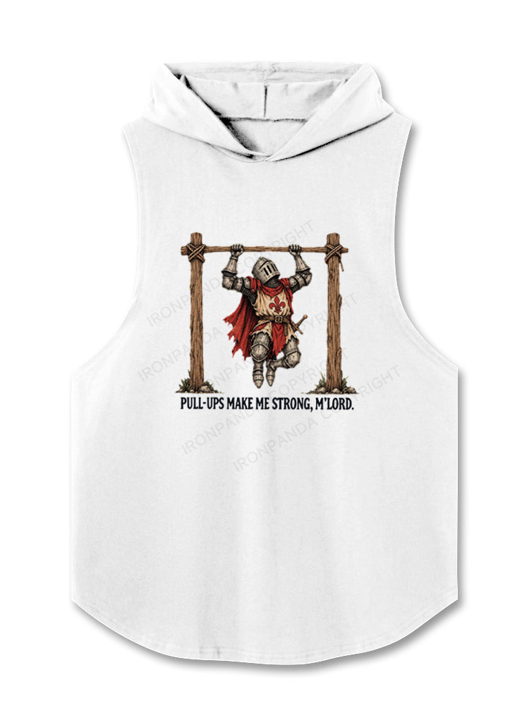 PULL-UPS MAKE ME STRONG Hooded Tank