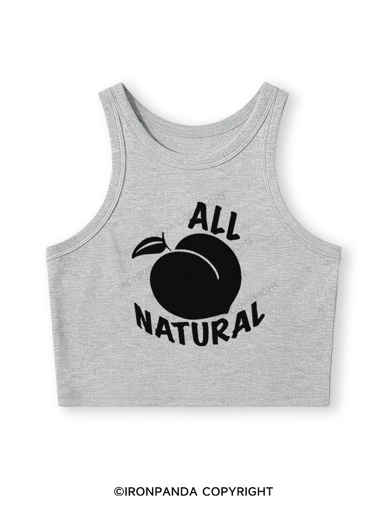 ALL NATURE Fitted Crop Tank Top
