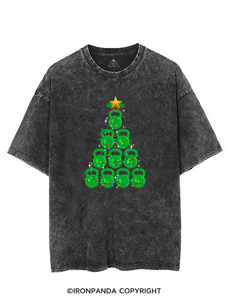 Kettlebell Christmas Tree VINTAGE GYM SHIRT