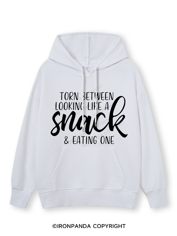TORN BETWEEN A SNACK AND EAT ONE Classic Gym Hoodie