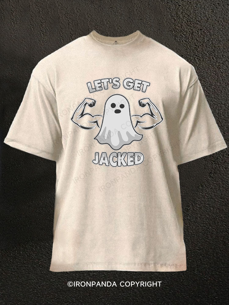 Let's Get Jacked Halloween Washed Gym Shirt