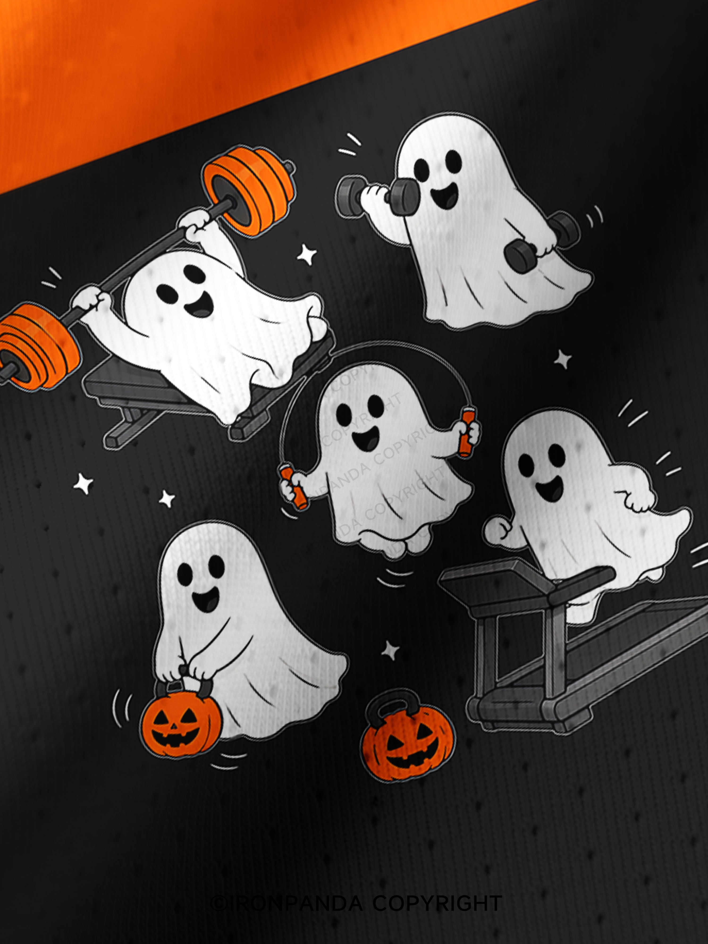 GHOST HALLOWEEN WORKOUT FITNESS Pro Mesh Jersey