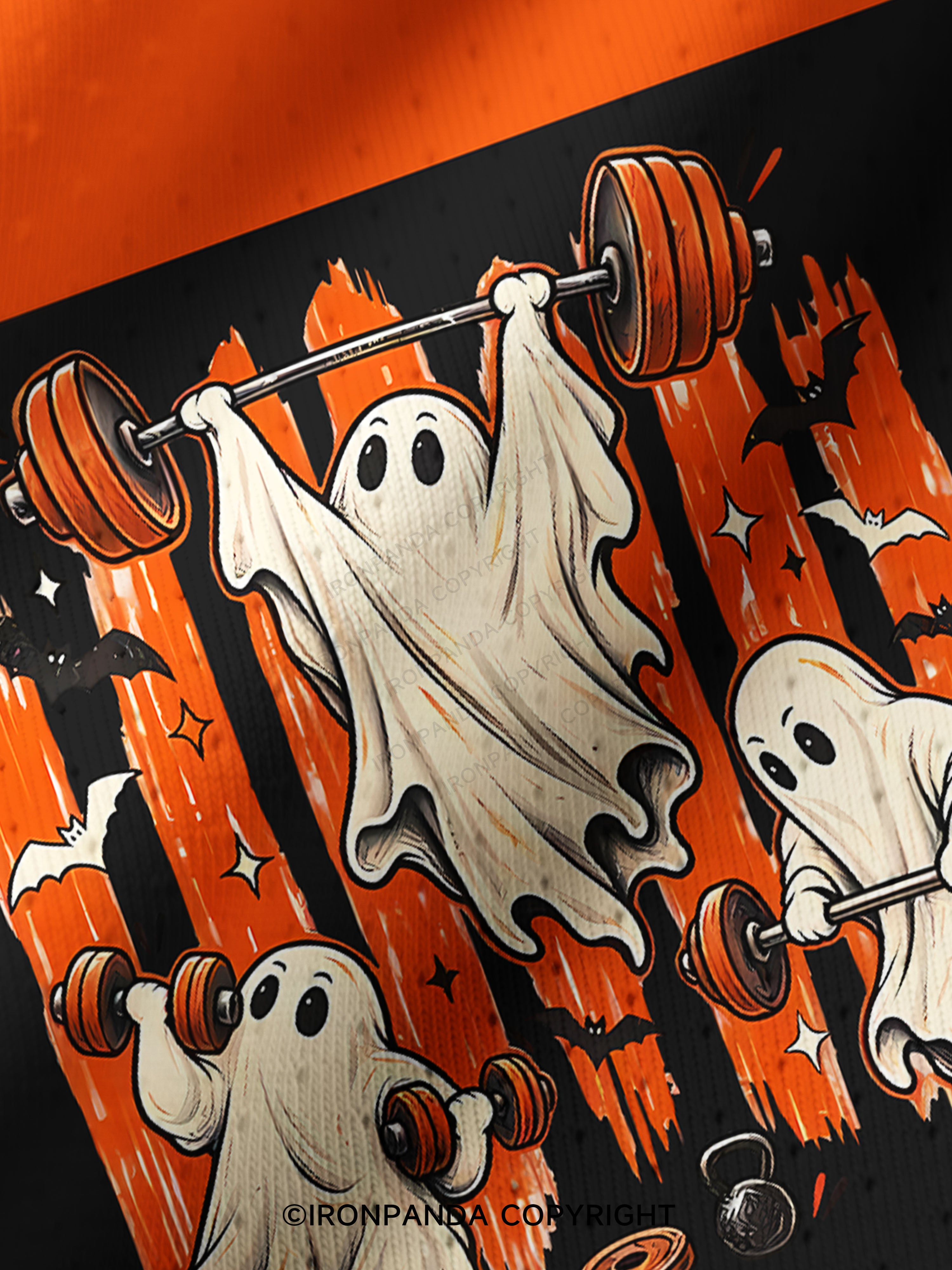 Weightlifting Ghost Spooky Workout Pro Mesh Jersey