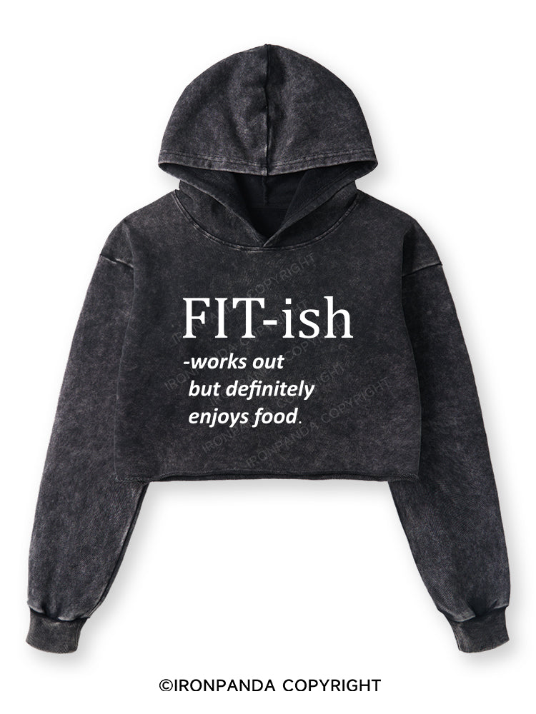 FIT-ISH Washed Crop Hoodie