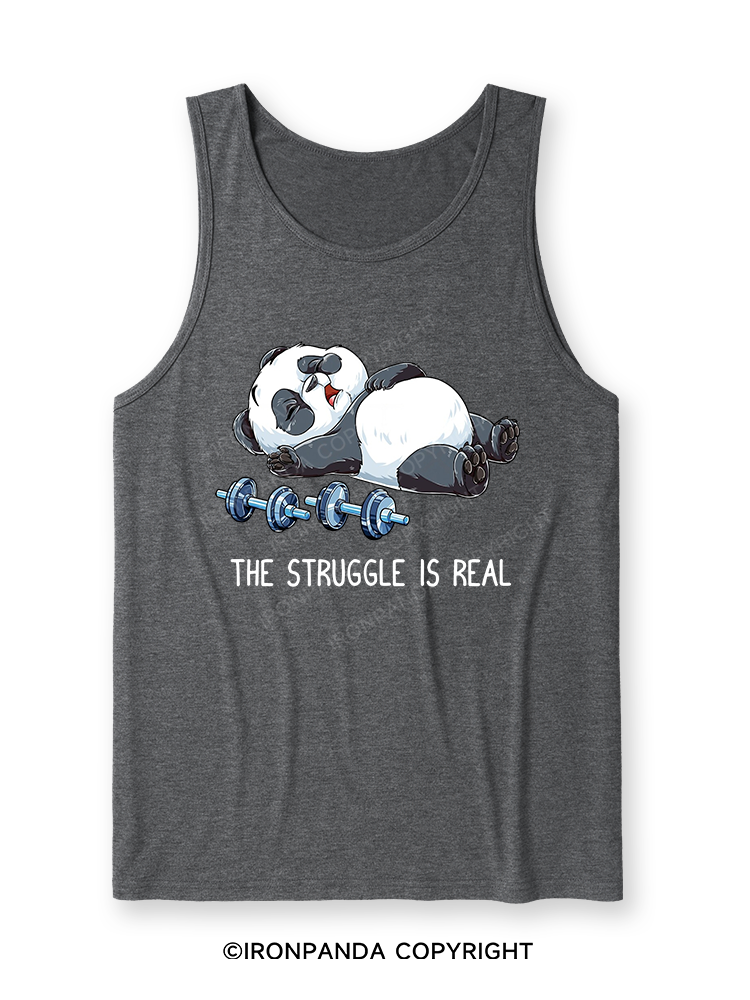 THE STRUGGLE IS REAL Ultra Soft Heather Tank
