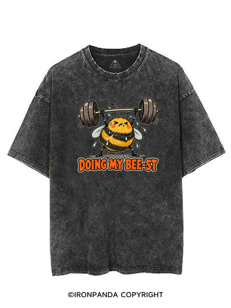 DOING MY BEE-ST VINTAGE GYM SHIRT