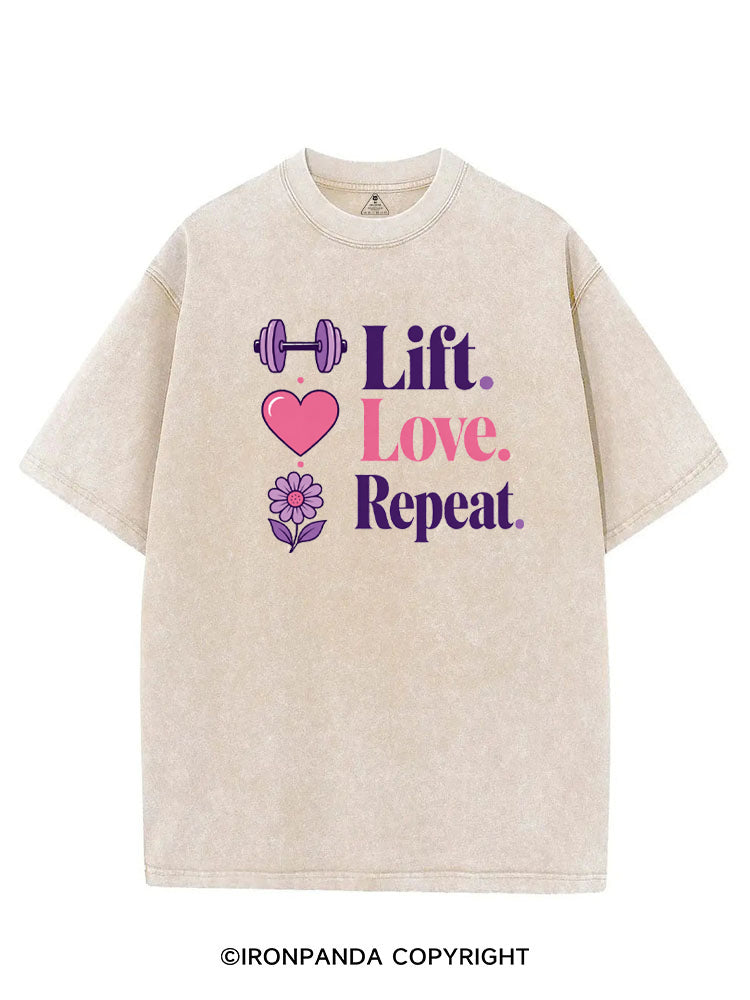 LIFT. LOVE. REPEAT VINTAGE GYM SHIRT