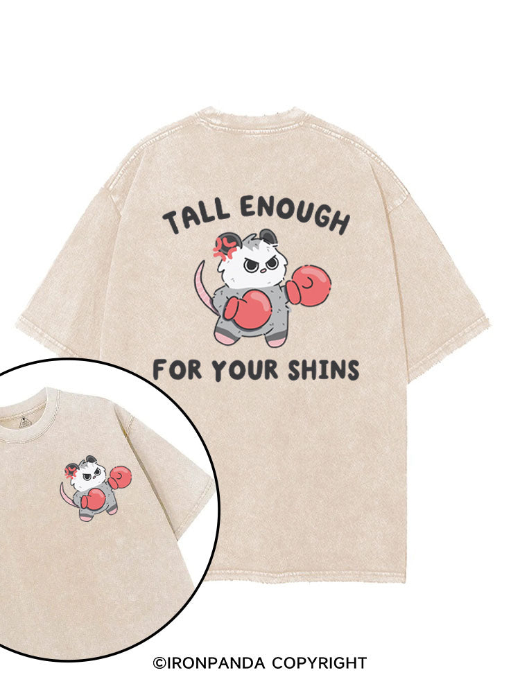 Tall Enough For Your Shins Possum printed Gym Shirt