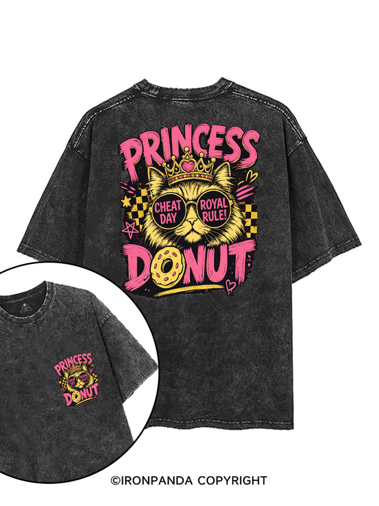 PRINCESS DONUT CHEAT DAT ROYAL RULE printed Gym Shirt