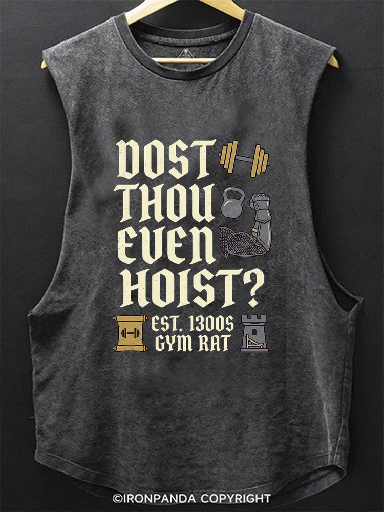 Dost Thou Even Hoist Medieval Knight Scoop Bottom Cotton Tank