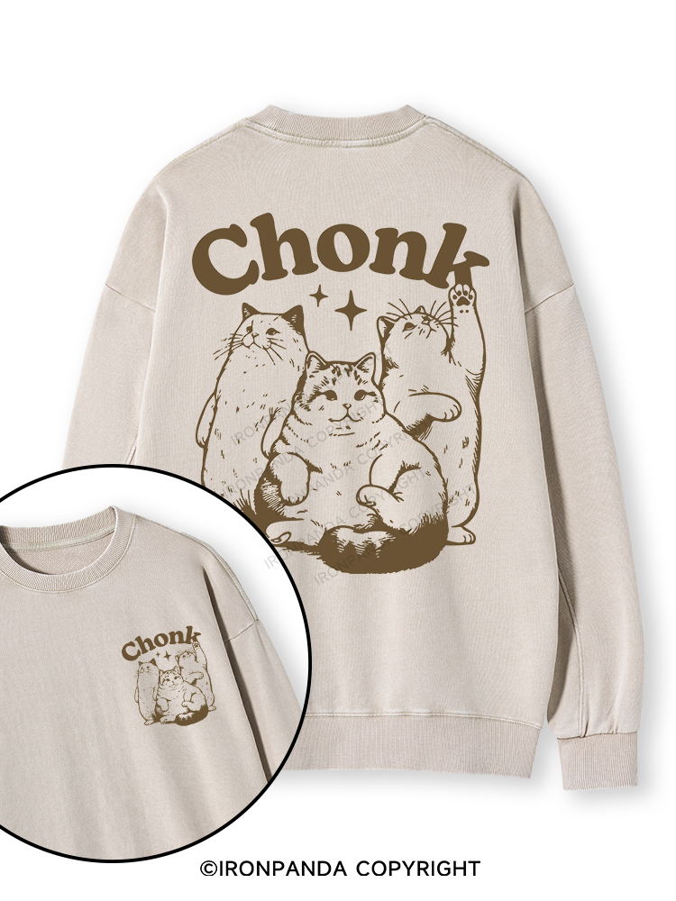 chonk Double-Sided Printed Washed Sweatshirt