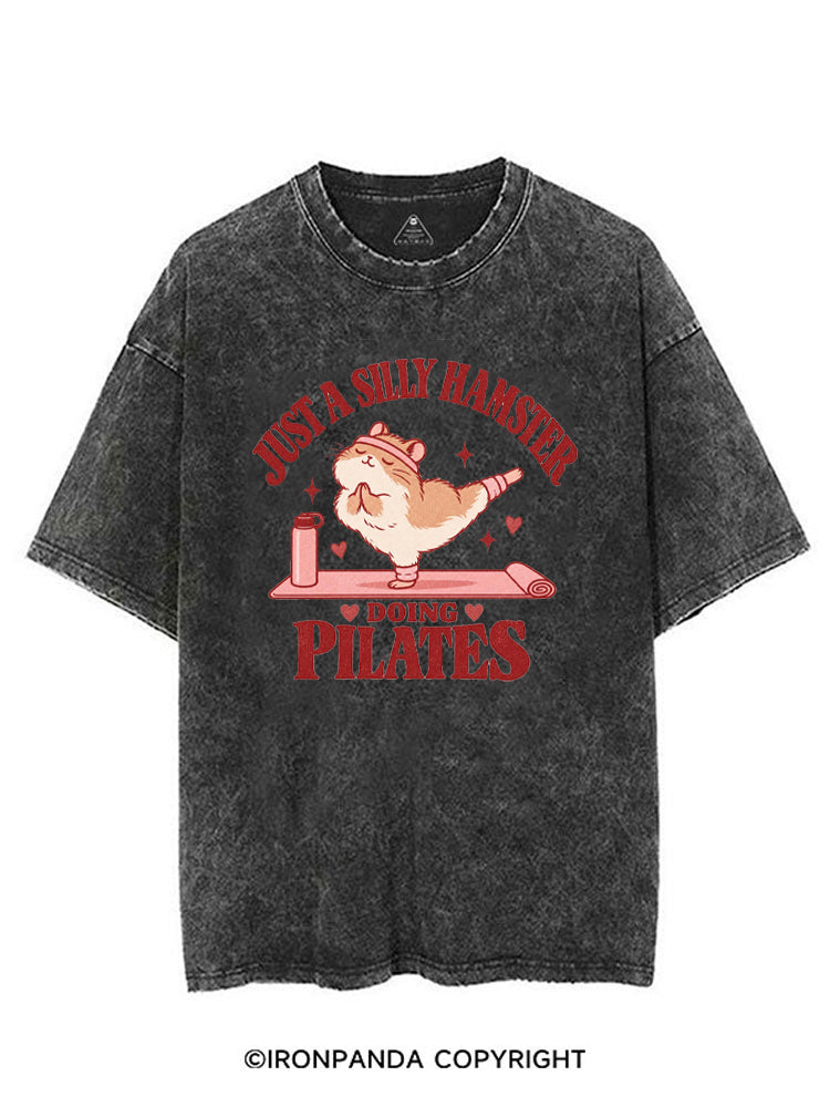JUST A SILLY HAMSTER DOING PILATES VINTAGE GYM SHIRT