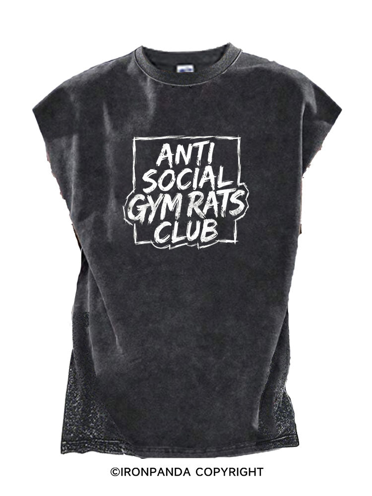 Anti Social Gym Rats Club Cut Off Tank