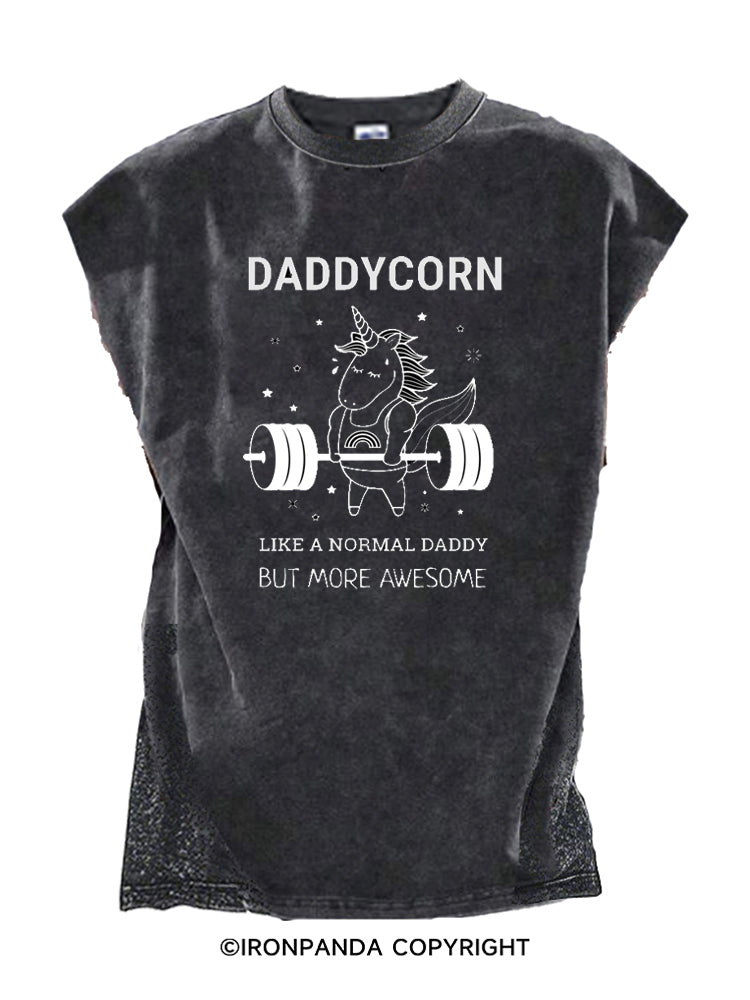 Daddycorn Like a Normal Daddy But More Awesome Cut Off Tank