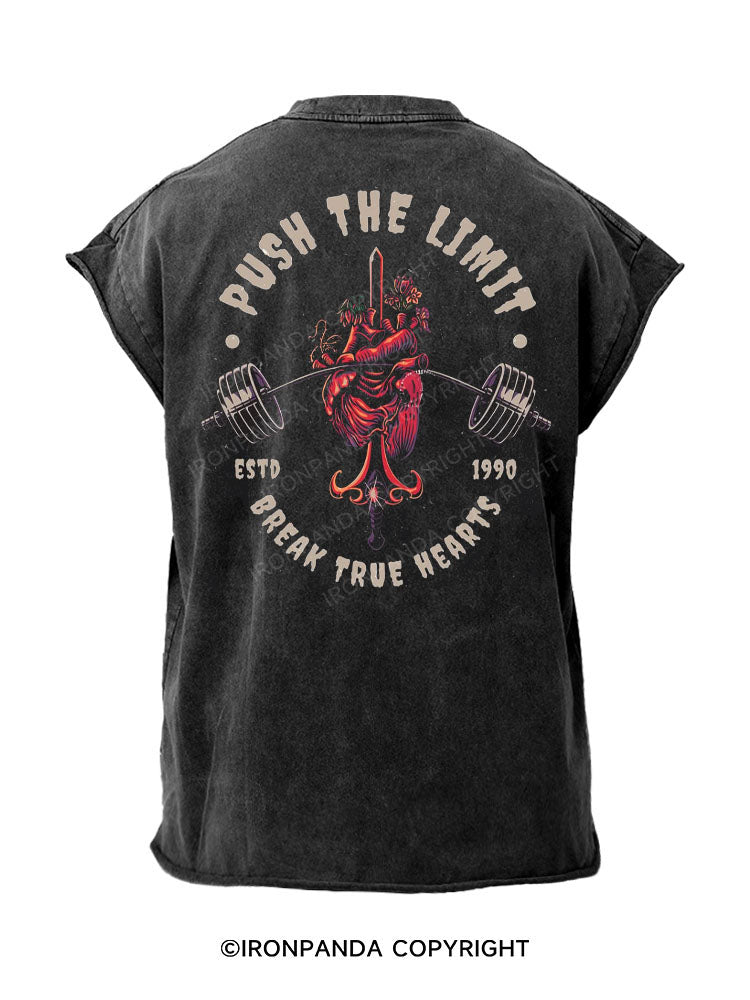 Push the Limit Back Printed Cut Off Tank