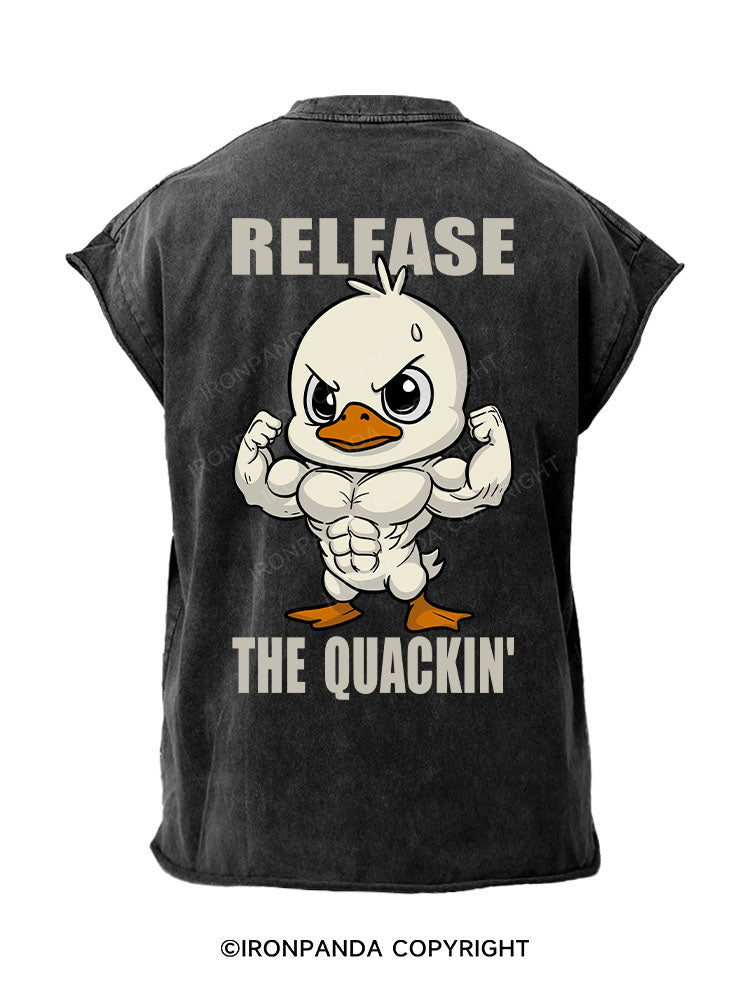 Release the Quackin Back Printed Cut Off Tank