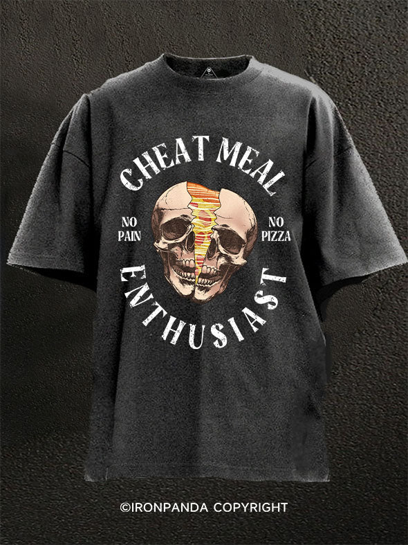 cheat meal entusiast Washed Gym Shirt