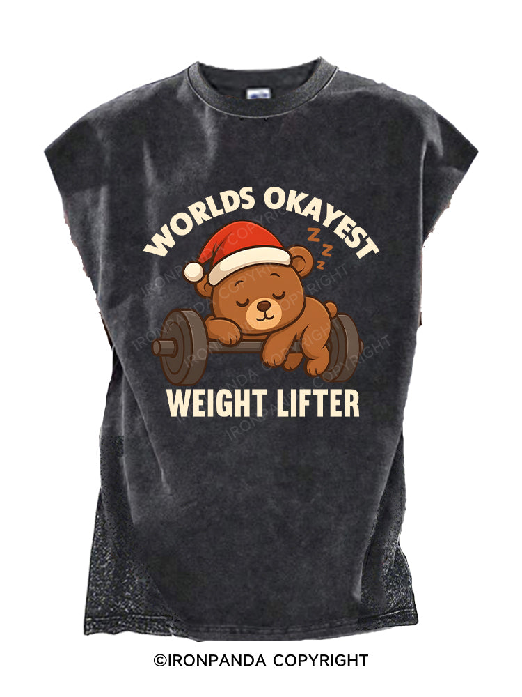 World’s Okayest Weight Lifter Cut Off Tank