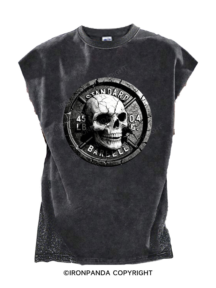 Skull Weight Plate Cut Off Tank