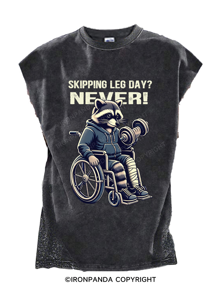 SKIPPING LEG DAY？ NEVER! Cut Off Tank