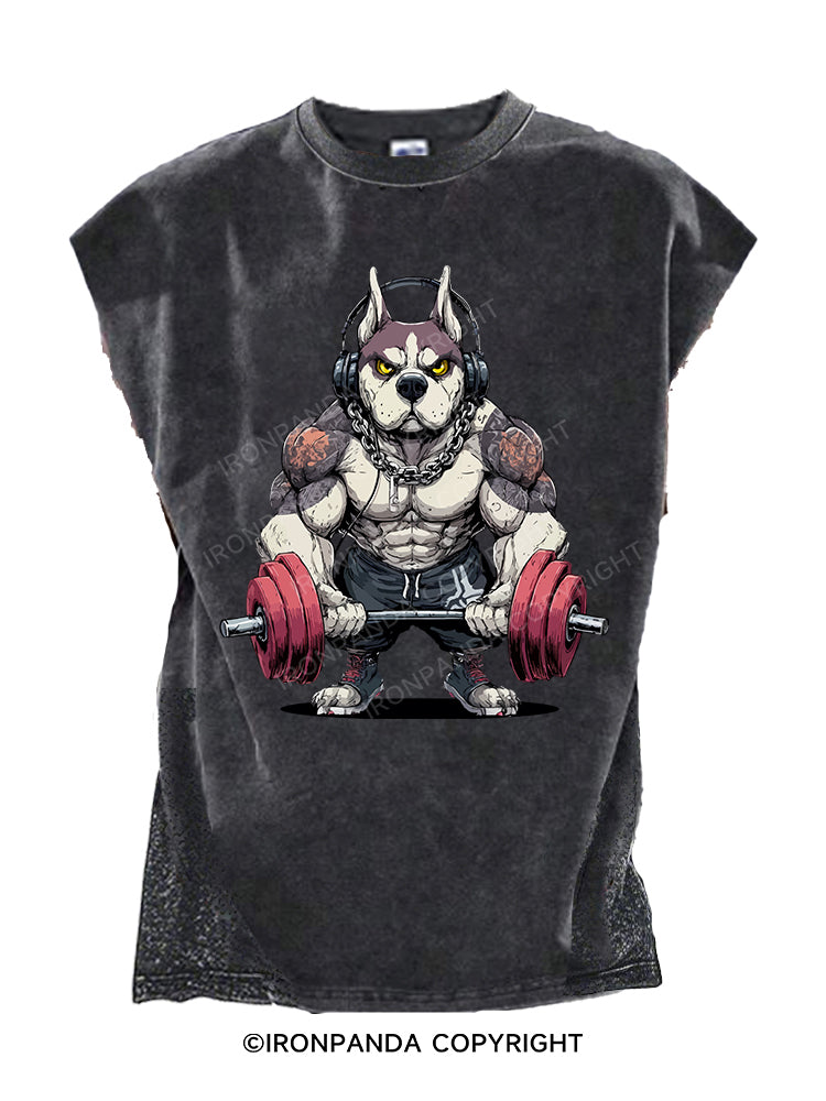 Muscular Dog Cut Off Tank