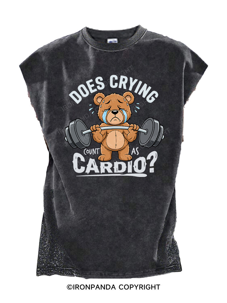 Does crying count as cardio? Cut Off Tank