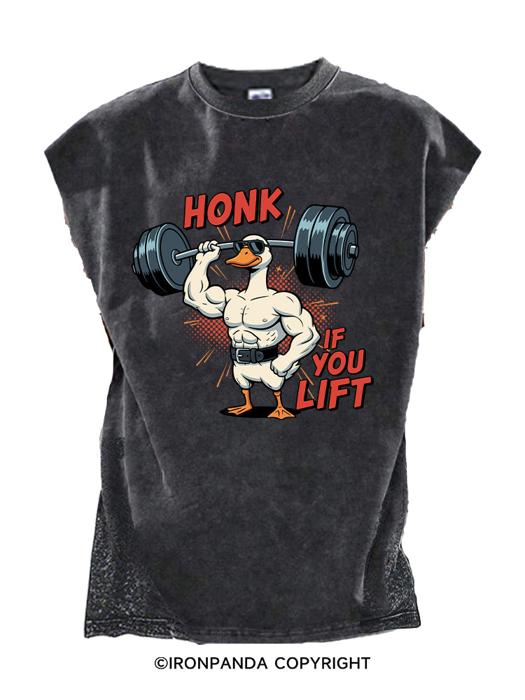 HONK IF YOU LIFT Cut Off Tank
