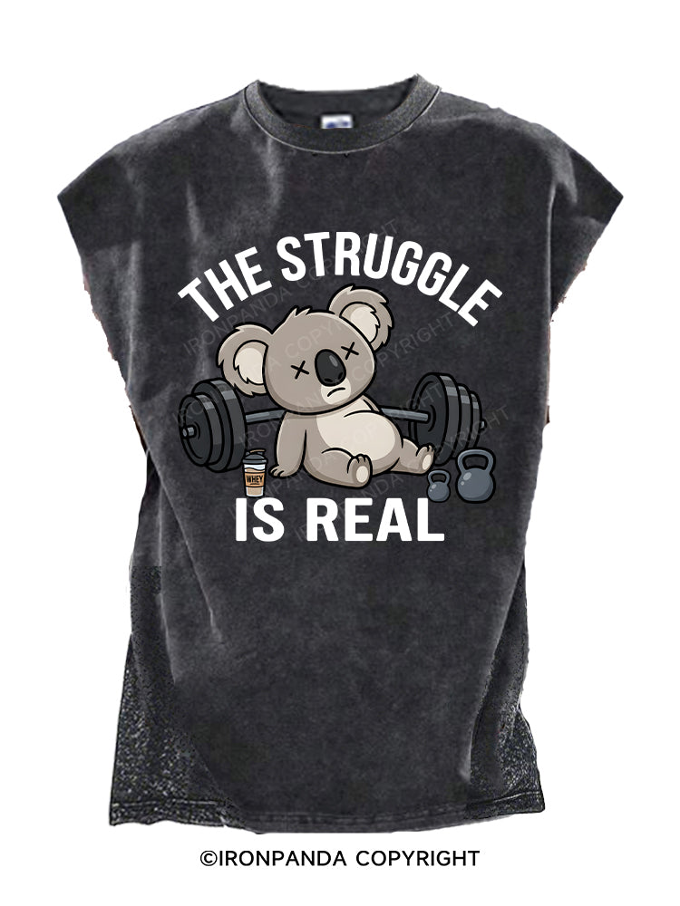 THE STRUGGLE IS REAL KOALA  Cut Off Tank