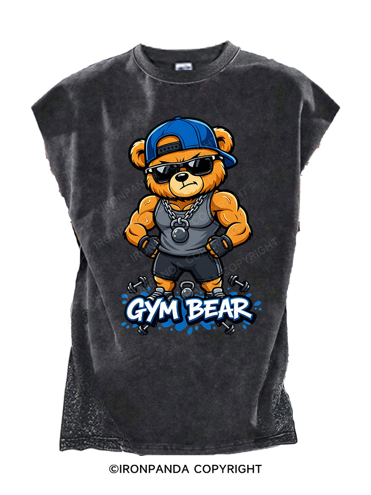 gym bear Cut Off Tank