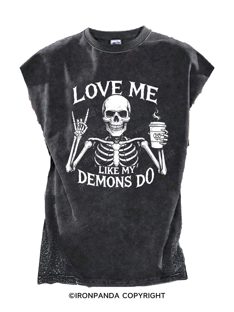 LOVE ME LIKE MY DEMONS DO Cut Off Tank