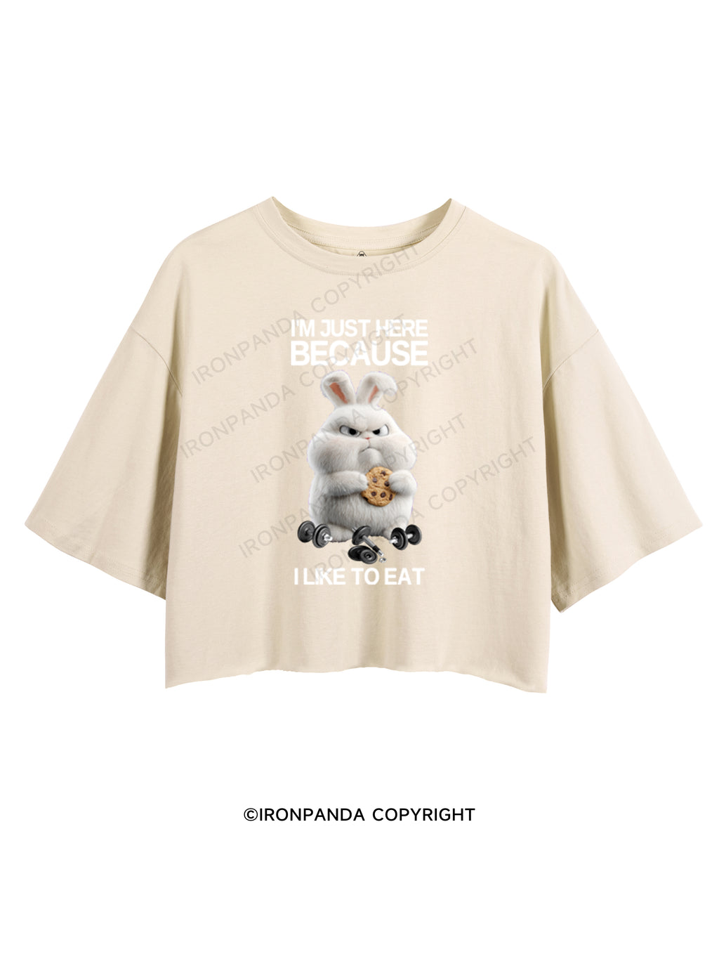 I'M JUST HERE BECAUSE I LIKE TO EAT CROP TOPS