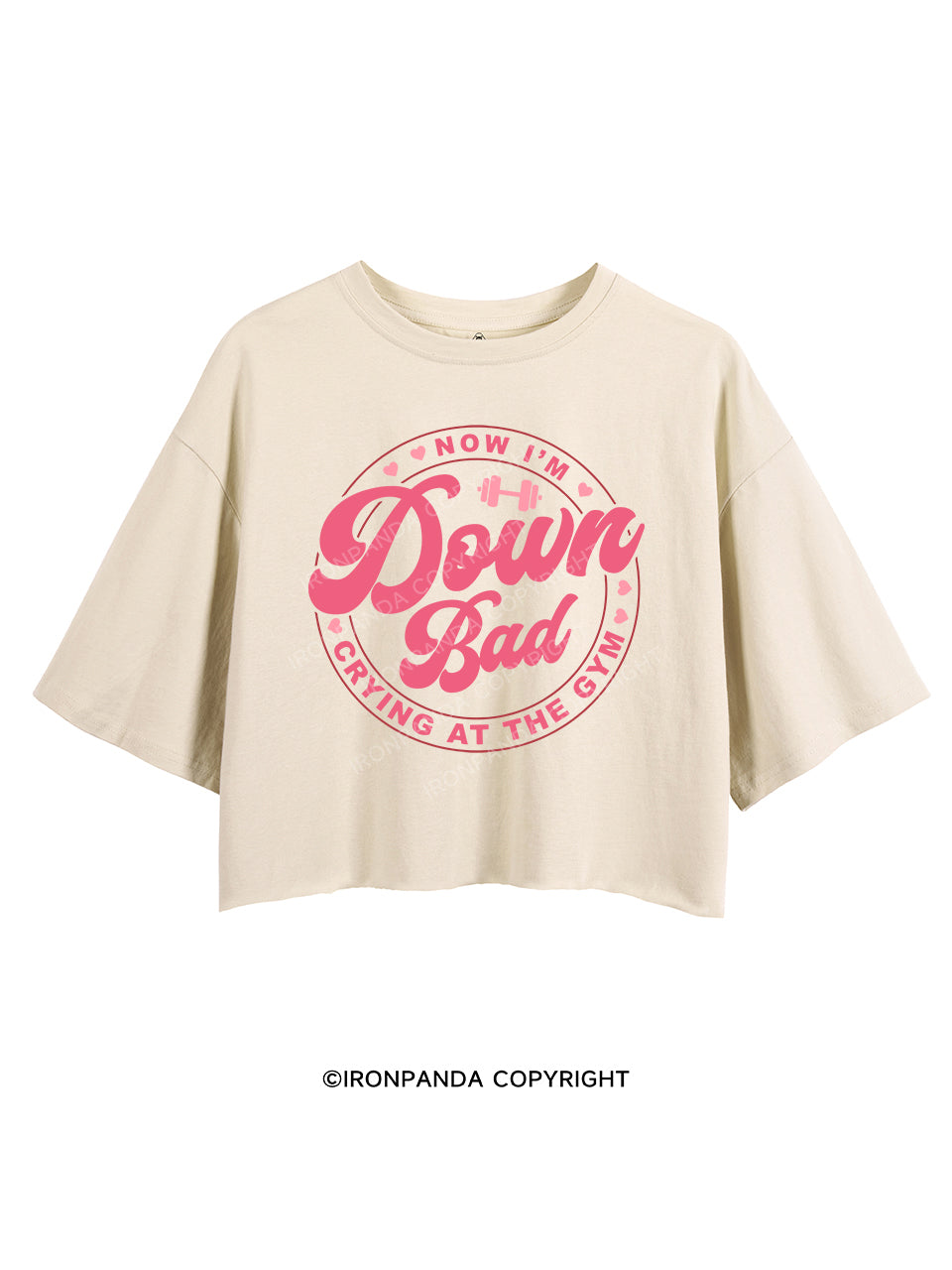 DOWN BAD CRYING AT THE GYM CROP TOPS
